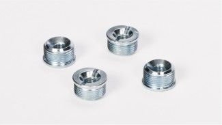 Screw In or Push In Wire Shelving Pole Inserts 4 pack 